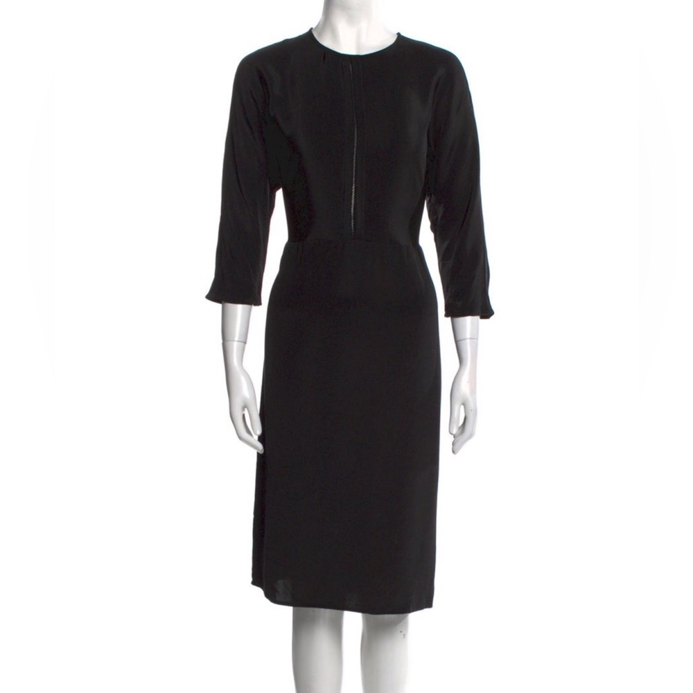 Cuyana size m black silk dress